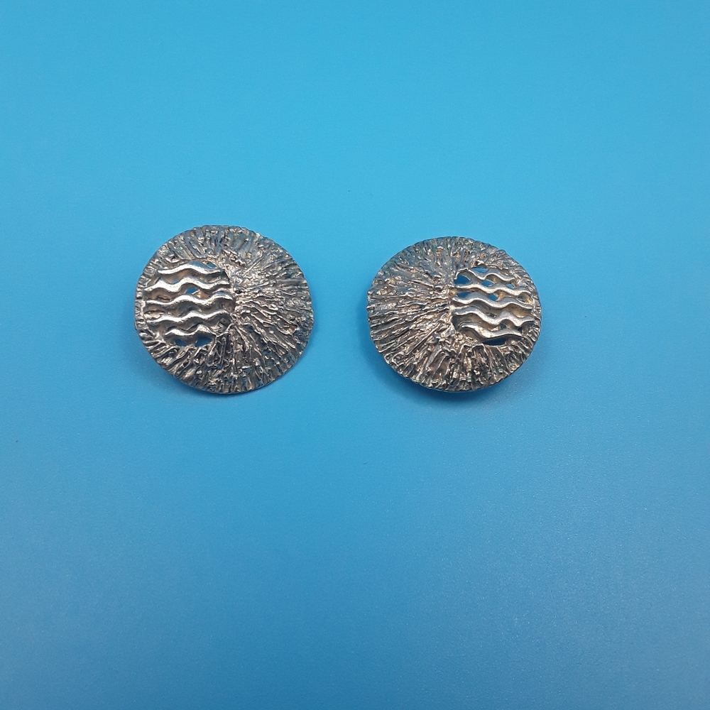 Austria Stamped Vintage Clip On Earrings